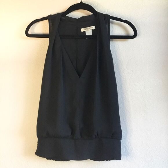 Arden B black sleeveless slinky top datenight classic corpcore - Picture 1 of 3